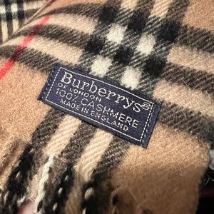 Vintage Burberry Cashmere Scarf